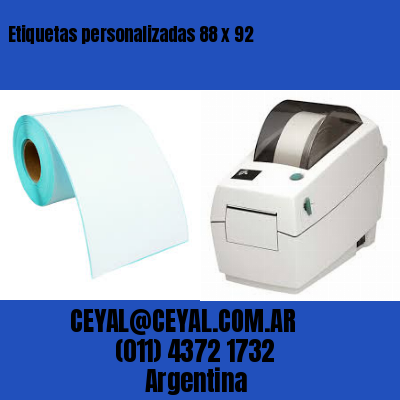 Etiquetas personalizadas 88 x 92