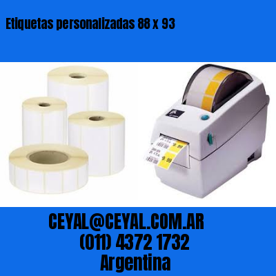 Etiquetas personalizadas 88 x 93