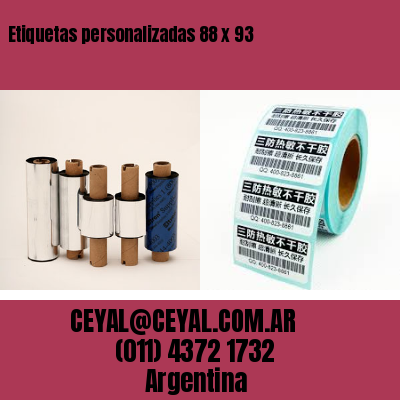Etiquetas personalizadas 88 x 93