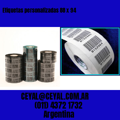 Etiquetas personalizadas 88 x 94