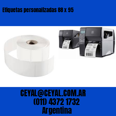 Etiquetas personalizadas 88 x 95