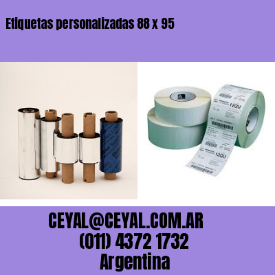Etiquetas personalizadas 88 x 95