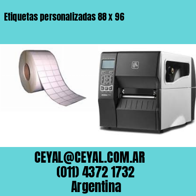 Etiquetas personalizadas 88 x 96