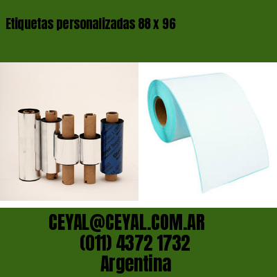 Etiquetas personalizadas 88 x 96