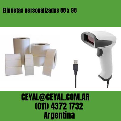 Etiquetas personalizadas 88 x 98