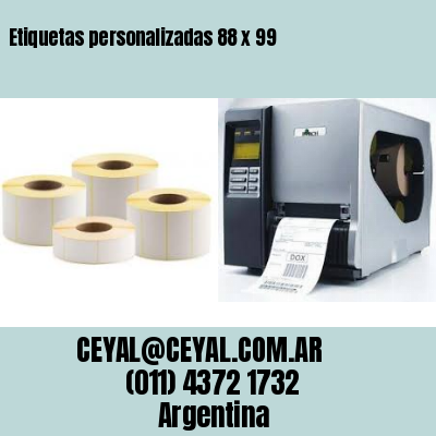 Etiquetas personalizadas 88 x 99