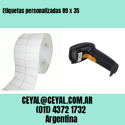 Etiquetas personalizadas 89 x 35