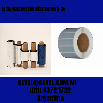 Etiquetas personalizadas 89 x 35