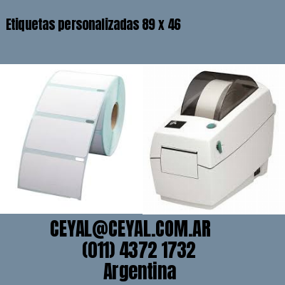 Etiquetas personalizadas 89 x 46