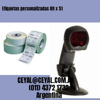 Etiquetas personalizadas 89 x 51
