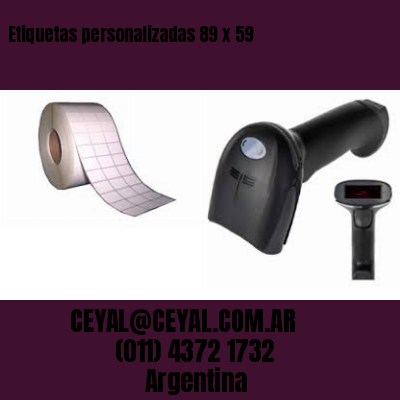 Etiquetas personalizadas 89 x 59