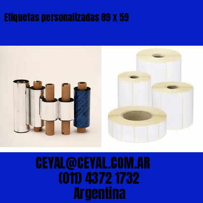 Etiquetas personalizadas 89 x 59
