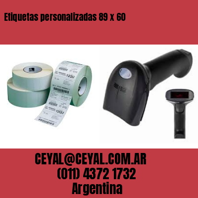 Etiquetas personalizadas 89 x 60