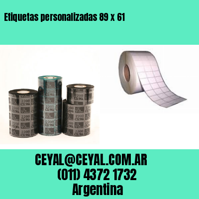 Etiquetas personalizadas 89 x 61