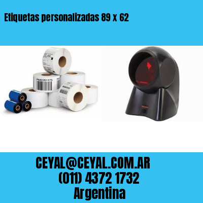 Etiquetas personalizadas 89 x 62