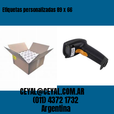 Etiquetas personalizadas 89 x 66