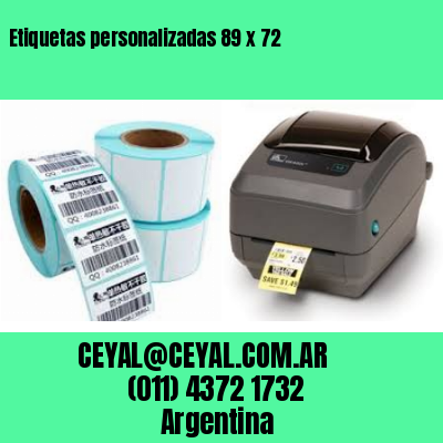 Etiquetas personalizadas 89 x 72