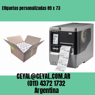 Etiquetas personalizadas 89 x 73