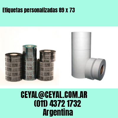 Etiquetas personalizadas 89 x 73
