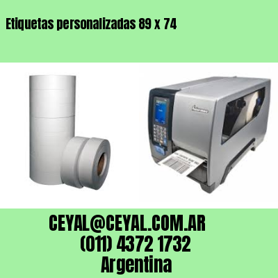Etiquetas personalizadas 89 x 74