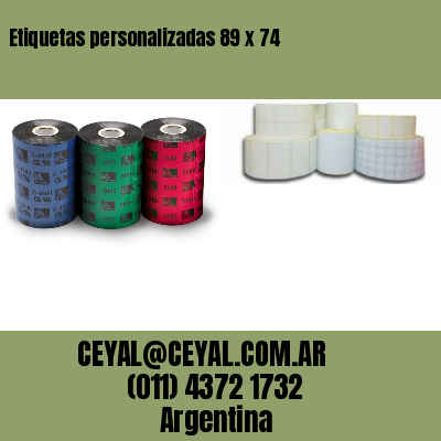 Etiquetas personalizadas 89 x 74