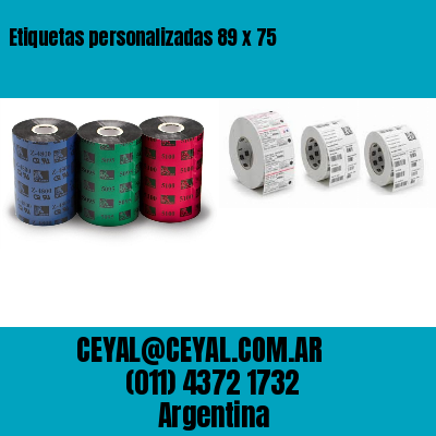 Etiquetas personalizadas 89 x 75