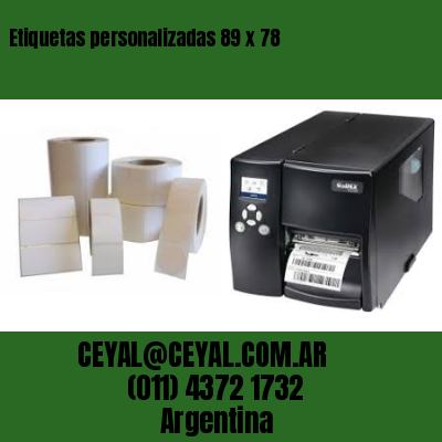 Etiquetas personalizadas 89 x 78