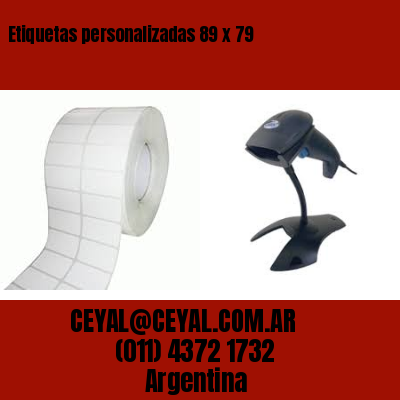 Etiquetas personalizadas 89 x 79