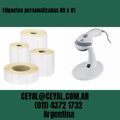 Etiquetas personalizadas 89 x 81