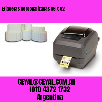 Etiquetas personalizadas 89 x 82