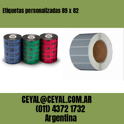 Etiquetas personalizadas 89 x 82