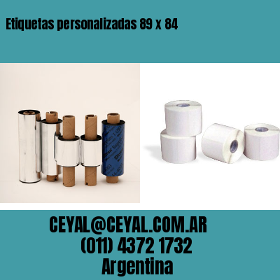 Etiquetas personalizadas 89 x 84