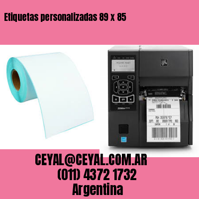 Etiquetas personalizadas 89 x 85