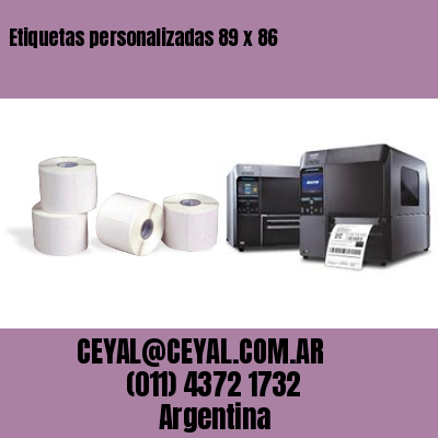 Etiquetas personalizadas 89 x 86