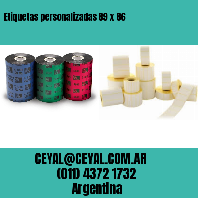 Etiquetas personalizadas 89 x 86