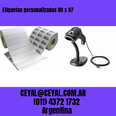 Etiquetas personalizadas 89 x 87