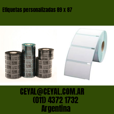 Etiquetas personalizadas 89 x 87