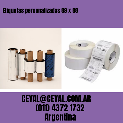 Etiquetas personalizadas 89 x 88