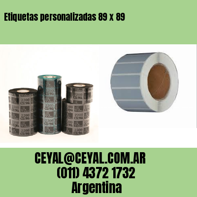 Etiquetas personalizadas 89 x 89