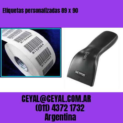 Etiquetas personalizadas 89 x 90