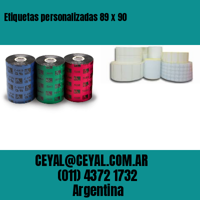 Etiquetas personalizadas 89 x 90