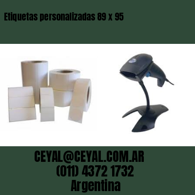 Etiquetas personalizadas 89 x 95