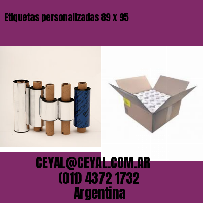 Etiquetas personalizadas 89 x 95