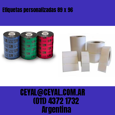 Etiquetas personalizadas 89 x 96