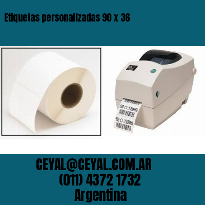 Etiquetas personalizadas 90 x 36