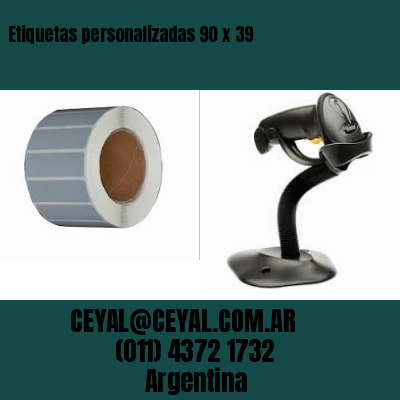 Etiquetas personalizadas 90 x 39