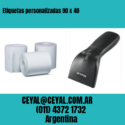 Etiquetas personalizadas 90 x 40