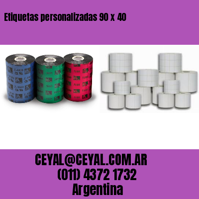 Etiquetas personalizadas 90 x 40