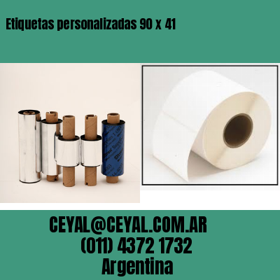 Etiquetas personalizadas 90 x 41