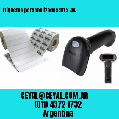 Etiquetas personalizadas 90 x 44